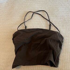 Brown Strappy Top